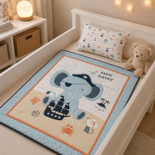 Set Cubrecama Cuna + Cojin Elefante