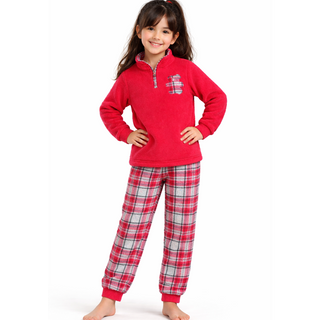 Pijama Niña Cuadrille T4 Fucsia