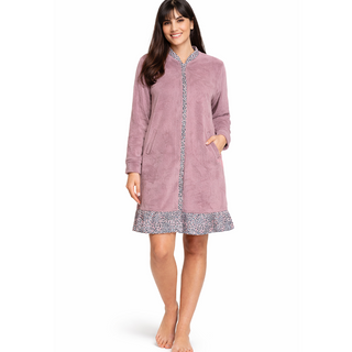 Bata Fleece Animal Print L Rosado