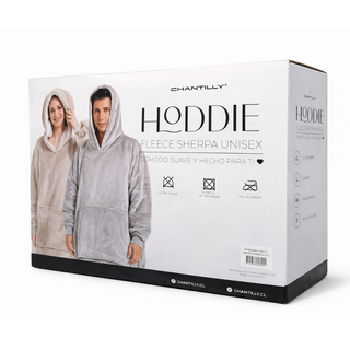 Poleron Manta Overside Sherpa Extra Cálido Chantilly verde