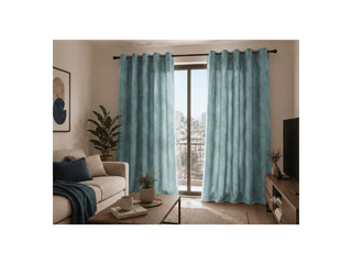 Set Cortina Velvet Emboss 140X220 Verde