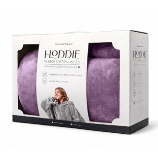 Poleron Manta Overside Sherpa Extra Cálido Chantilly Lila