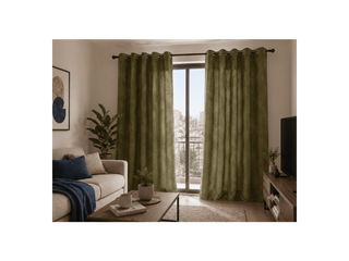 Set Cortina Velvet Emboss 140X220 Beige