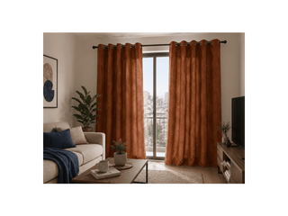 Set Cortina Velvet Emboss 140X220 Terracota