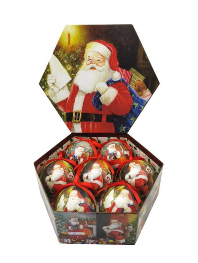 Set 7 Esferas Santa Decaoupage