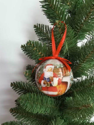 Set 7 Esferas Santa Decaoupage