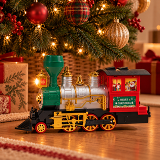 Tren Navideño Luz Música y Humo Clásico