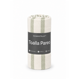 Pareo Toalla Turca 80x180 cm Verde Claro de Algodón y Poliéster