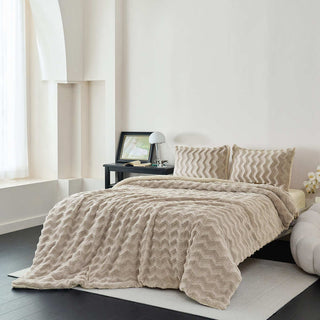 Plumón Sherpa Extra Cálido Chantilly King Beige