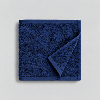 Toalla de Mano Bamboo + Algodón 600 GSM 50x90 cm Azul Liso
