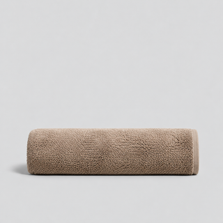 Toalla Bamboo + Algodón 600 GSM 70x140 cm Beige Liso