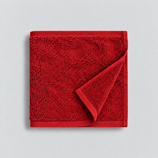 Toalla de Mano 100% Algodón 500 GSM 50x90 cm Rojo Liso