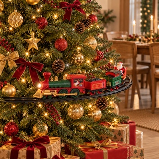 Tren Navideño Luz y Música con Pista 23 Piezas