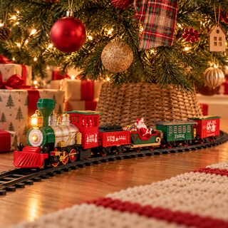 Tren Navideño Luz Música y Humo 25 Piezas