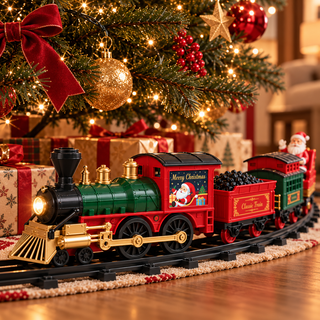 Tren Navideño Luz y Música con Pista 40 Piezas