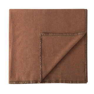 Frazada premium 70% lana 200 x 200 cm Café