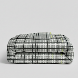 Quilt estampado Líneas Gris