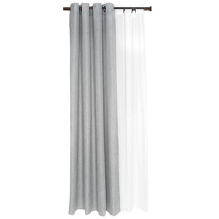 Set Cortinas 6P Corcovado 140X220 Cm Gris Marengo