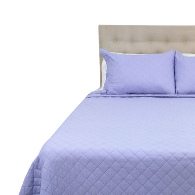 Cubrecama Microfibra Ultrasonic Liso King Lila - lila