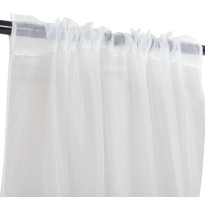 Set Cortina Velo Liso Para Tubo 140X220 Cm - Marfil - marfil