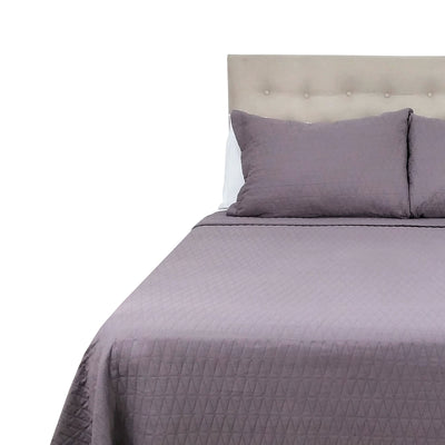 Cubrecama Microfibra Ultrasonic Liso King Morado - morado
