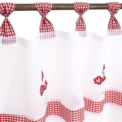 Cortina Velo Cenefa Primavera Jx 135 X 45 Cm - blanco