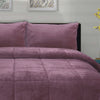 Cubrecama Coral Termico 2P Color Rosa Viejo