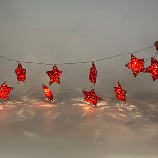 Guirnalda Led Estrella, Medidas 10X10X15Cm L=1.65 Mts