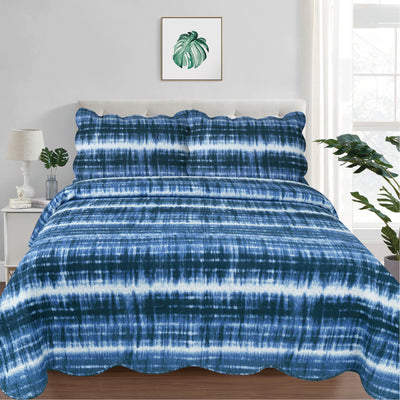 Cubrecama Estampado King Diseño Zafiro - multicolor