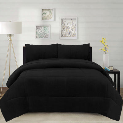Cubrecama Corduroy Termico 2P - Negro - negro