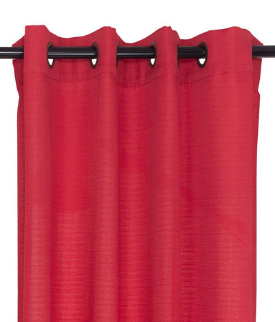 Set Cortinas Continental 140X220 Cm - Rojo - rojo