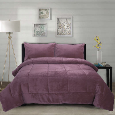 Cubrecama Coral Termico King Color Rosa Viejo - rosado