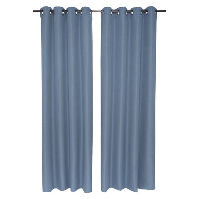 Set Cortina Corso Sun Out 140X220 Cm - Azulado - azul