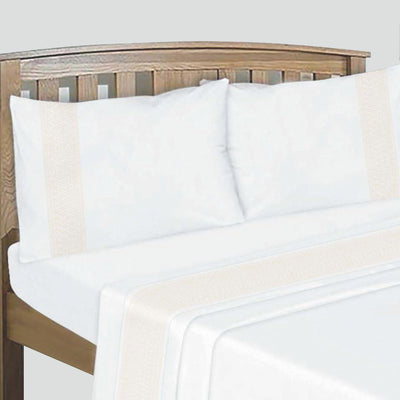 Sábanas Bordadas 144H Lance Queen Beige - beige