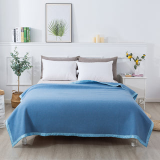 Frazada Termica Lana 200X200 Celeste