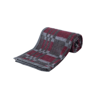 Frazada Termica Jacquard 2P Burdeo