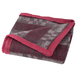 Frazada Termica Jacquard 2P Burdeo