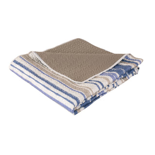 Cubrecama Microfibra Estampado Lineas King