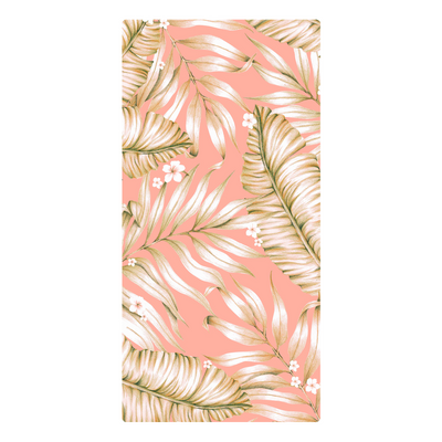 Toalla De Playa Algodon Diseño Helecho 75X150Cm - multicolor