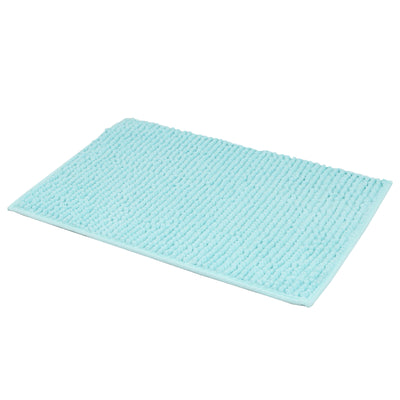 Piso De Baño Chenille 50X80Cm Color Turquesa - turquesa