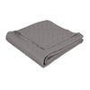 Cubrecama Microfibra Ultrasonic Liso 2 Plazas Gris Acero