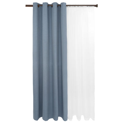 Set Blackout 6P Termico Lino 140X220 Azulino - azul