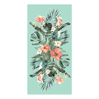 Toalla De Playa Algodón Diseño Flores 75X150Cm