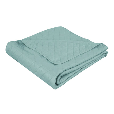 Cubrecama Microfibra Ultrasonic Liso King Verde Menta - verde