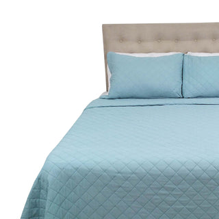 Cubrecama Microfibra Ultrasonic Liso King Verde Menta