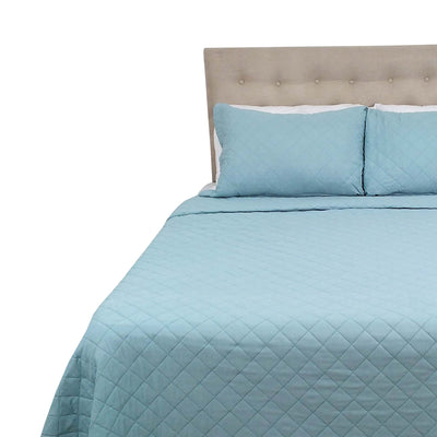 Cubrecama Microfibra Ultrasonic Liso King Verde Menta - verde