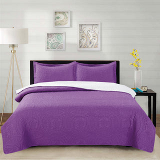 Cubrecama Micro Ultra Sherpa 1.5P Color Morado