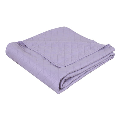 Cubrecama Microfibra Ultrasonic Liso 2 Plazas Lila - lila