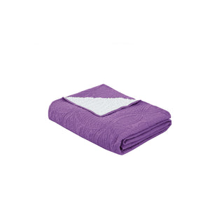 Cubrecama Micro Ultra Sherpa 1.5P Color Morado