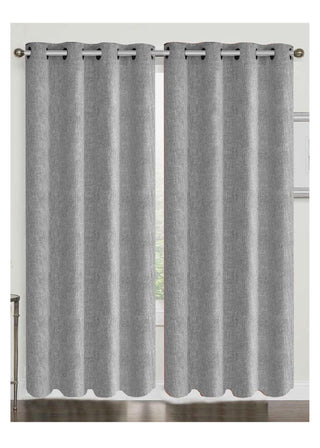 Cortina Mercia- Set De Dos Paños 140 X 220 - Gris